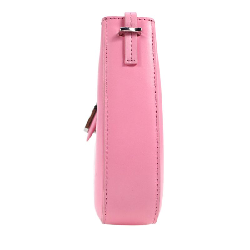 Behno Womens Leather Buckled Strapped Shoulder Handbag Gum Pink — image 3 of 8